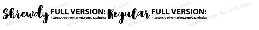 Shrewdy Regular字体转换